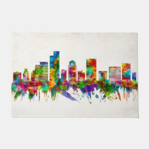 Ramat Gan Israel Skyline Doormat
