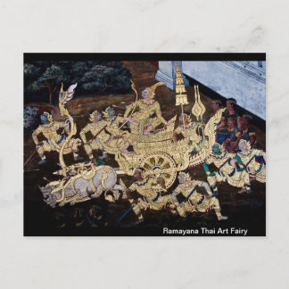 Ramayana Thai Art Fairy Postcard