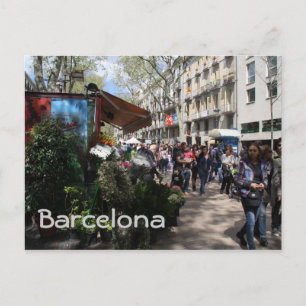 Rambla, Barcelona Postcard