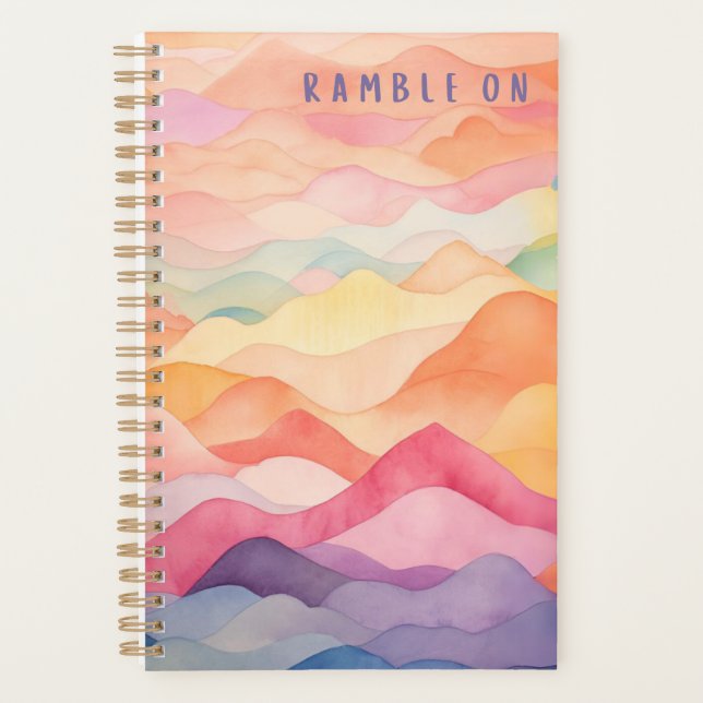 Ramble On Watercolor Planner (Front)
