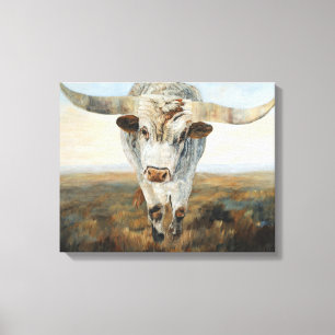 Ramblin' On Cow Canvas Print