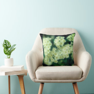 Rambling Wild White Roses   Cushion