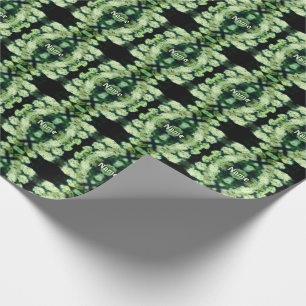 Rambling Wild White Roses Personalised Wrapping Paper