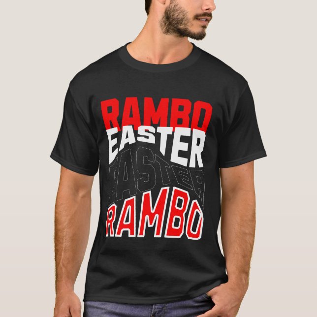 Rambo Easter. T-Shirt (Front)