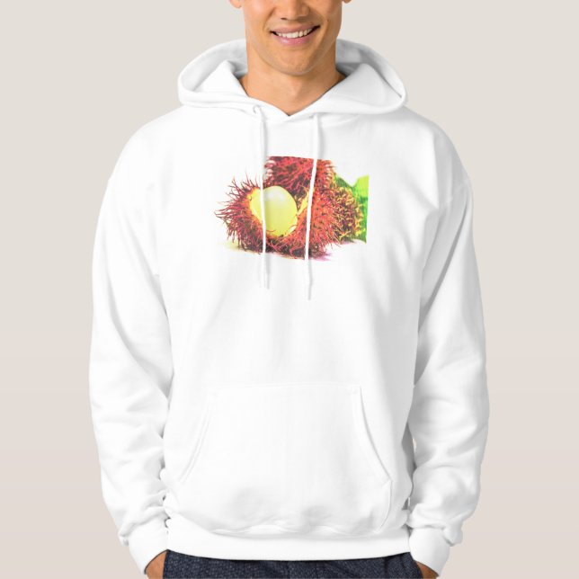 "Rambutan Fruit" Cute Photo. Buy Now Hoodie (Front)