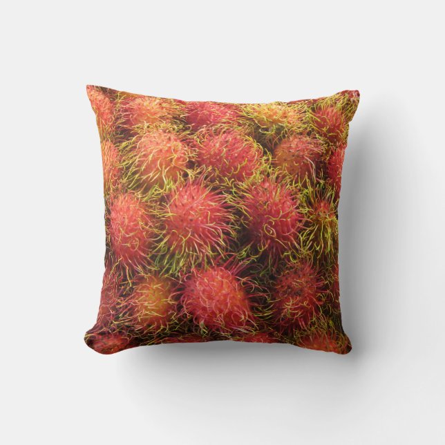Rambutan Tropical Fruit Cushion (Front)
