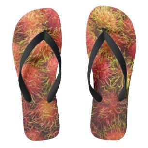 Rambutan Tropical Fruit Flip Flops
