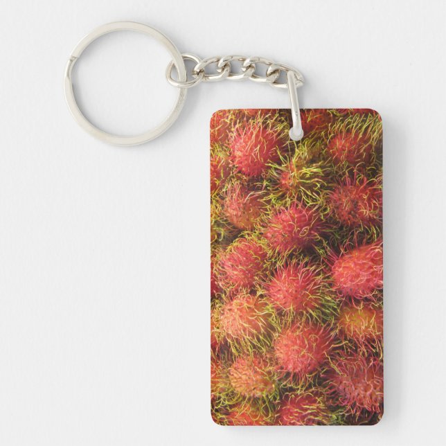 Rambutan Tropical Fruit Key Ring (Front)
