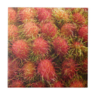 Rambutan Tropical Fruit Tile