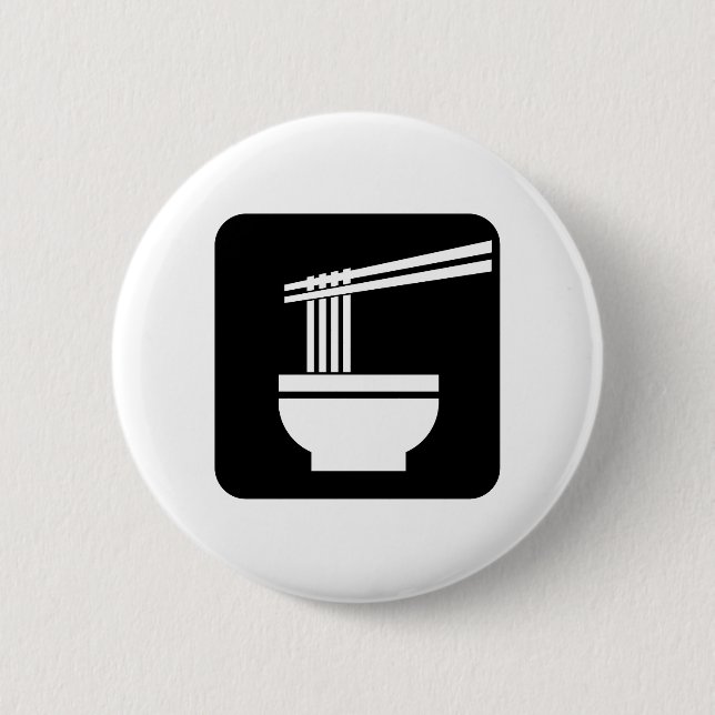 Ramen 6 Cm Round Badge (Front)
