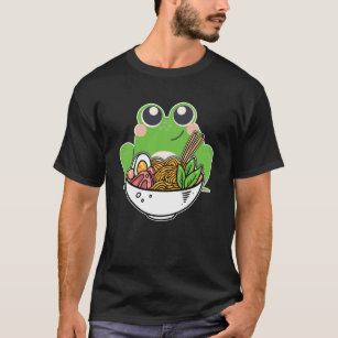 Ramen and cute Frog Japanese Noodles addicted T-Shirt