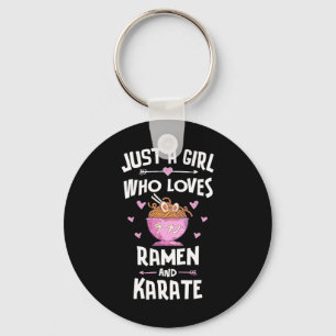 Ramen And Karate Gift Girls Women Key Ring