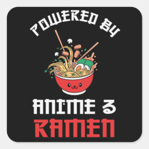 Ramen & Anime Lovers Perfect Gift Square Sticker