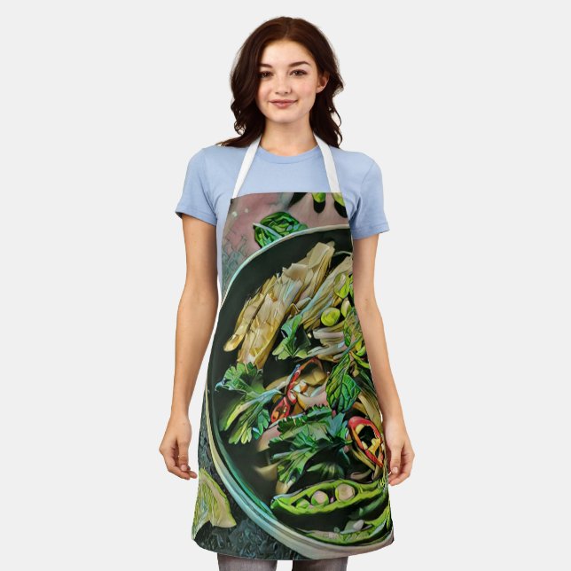 Ramen artwork apron (Worn)