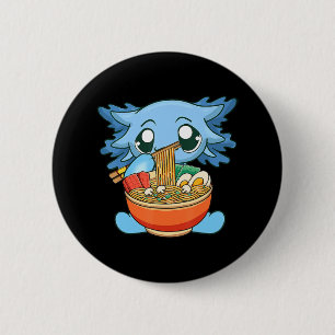 Ramen Axolotl Kawaii Anime Japanese Food Gift Girl 6 Cm Round Badge