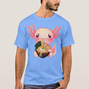 Ramen Axolotl Kawaii Anime Japanese Food Gift Teen T-Shirt