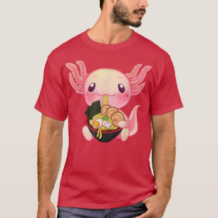 Ramen Axolotl Kawaii Anime Japanese Food Gift Teen T-Shirt
