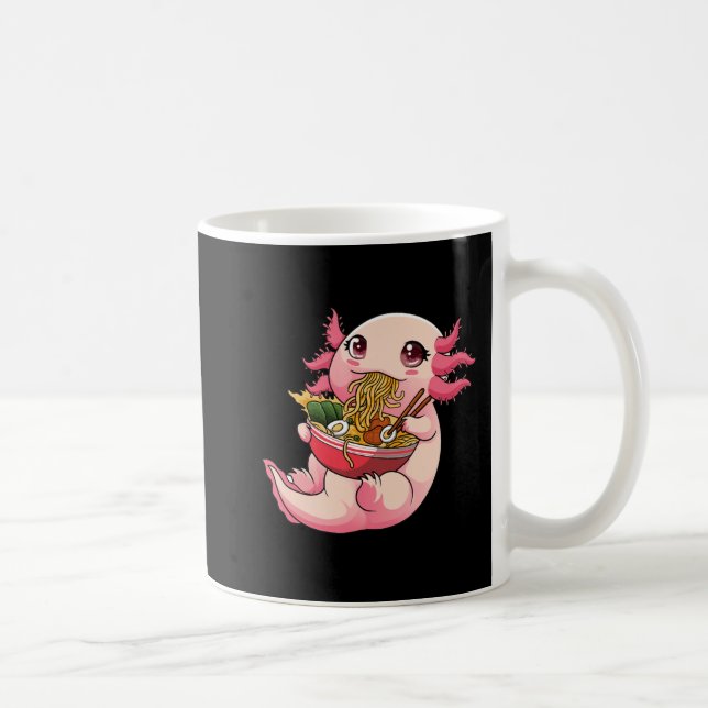 Ramen Axolotl Kawaii Anime Japanese Food Girls Tee Coffee Mug (Right)