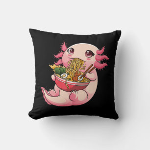 Ramen Axolotl Kawaii Anime Japanese Food Girls Tee Cushion