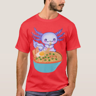 Ramen Axolotl Kawaii Japanese Anime Girls Teens Fo T-Shirt