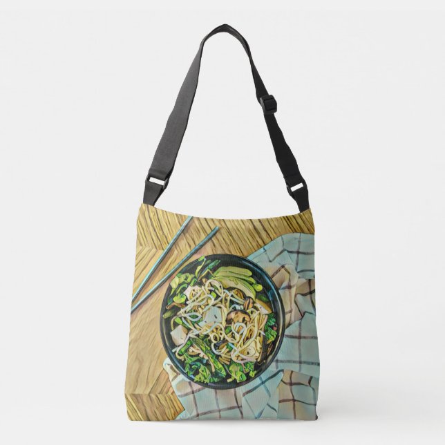 Ramen birthday gift crossbody bag (Front)