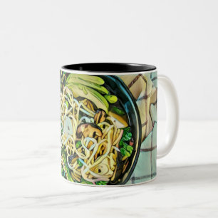 Ramen birthday gift Two-Tone coffee mug