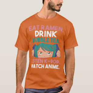 Ramen Bubble Tea K-pop Anime Premium T-Shirt