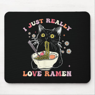 Ramen Cat Anime Kawaii Clothes Otaku Clothing Mang Mouse Mat