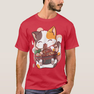 Ramen Cat Anime Kawaii Neko Japanese T-Shirt