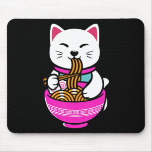 Ramen Cat Anime Neko Gift Kawaii Mouse Mat