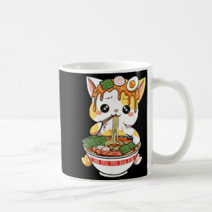 Ramen Cat Design Kawaii Style Funny Japanese Anime Coffee Mug