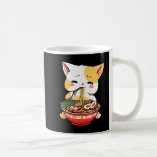 Ramen Cat Eating Noodles Kawaii Anime Merch Gift G Coffee Mug