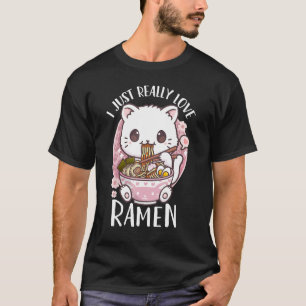 Ramen Cat I Just Really Love Ramen T-Shirt