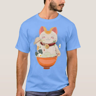 Ramen Cat Japanese Anime Kawaii Girls Official Tee