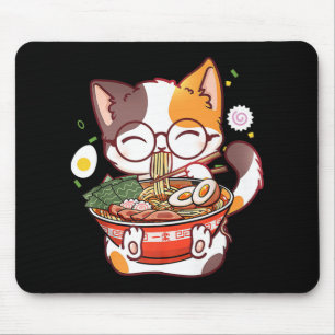 Ramen Cat Japanese Food Kawaii Anime Girls Officia Mouse Mat
