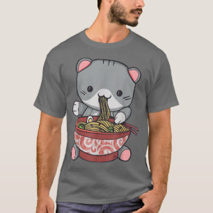 Ramen Cat  Japanese Kawaii Anime Lover  T-Shirt