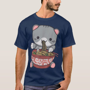 Ramen Cat Japanese Kawaii Anime Lover T-Shirt