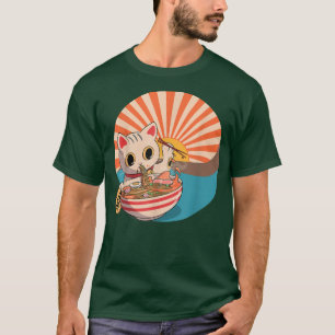 Ramen Cat ,Japanese Kawaii Cute Anime T-Shirt