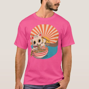 Ramen Cat ,Japanese Kawaii Cute Anime T-Shirt