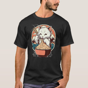 Ramen Cat Japanese vintage T-Shirt