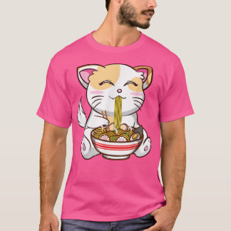 Ramen Cat Kawaii Anime Japanese For ramen and cats T-Shirt