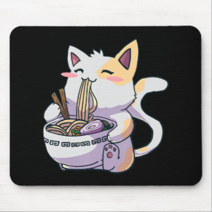 Ramen Cat Kawaii Anime Japanese Gift  Mouse Mat