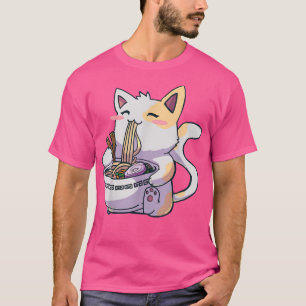Ramen Cat Kawaii Anime Japanese Gift T-Shirt
