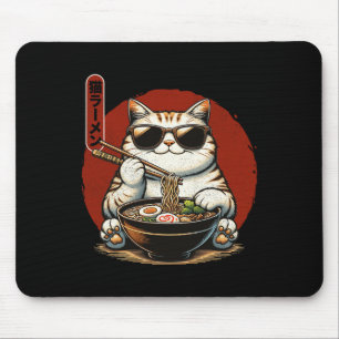 Ramen Cat Kawaii Anime Japanese Kawaii Neko 1  Mouse Mat