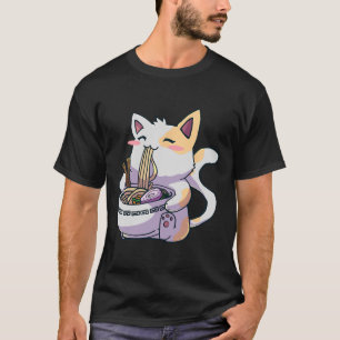 Ramen Cat Kawaii Anime Japanese Kawaii Neko T-Shirt