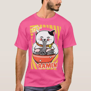 Ramen Cat Kawaii Japanese Japanese Anime Lover 146 T-Shirt