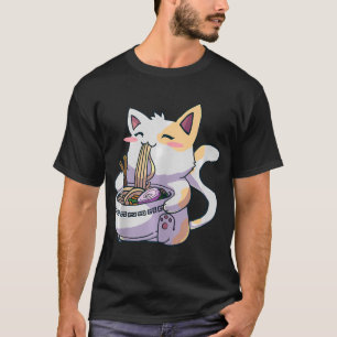 Ramen Cat Kawaii Neko Anime Cute Japanese Gift  T-Shirt