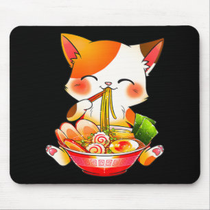 Ramen Cat Neko Anime Kawaii Japanese Food Gift Gir Mouse Mat