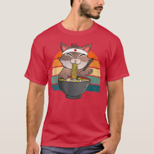 Ramen Cat Neko Noodle Anime Kawaii Japanese Funny T-Shirt