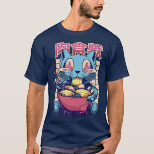 Ramen Cat Noodle Soup - Japanese Manga Anime 1514 T-Shirt